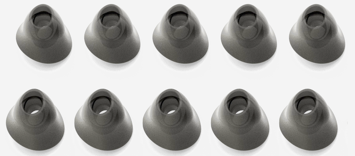 Set Ohrpasstücke für Xelento 10x Größe S - Original beyerdynamic Art. Nr. 928003