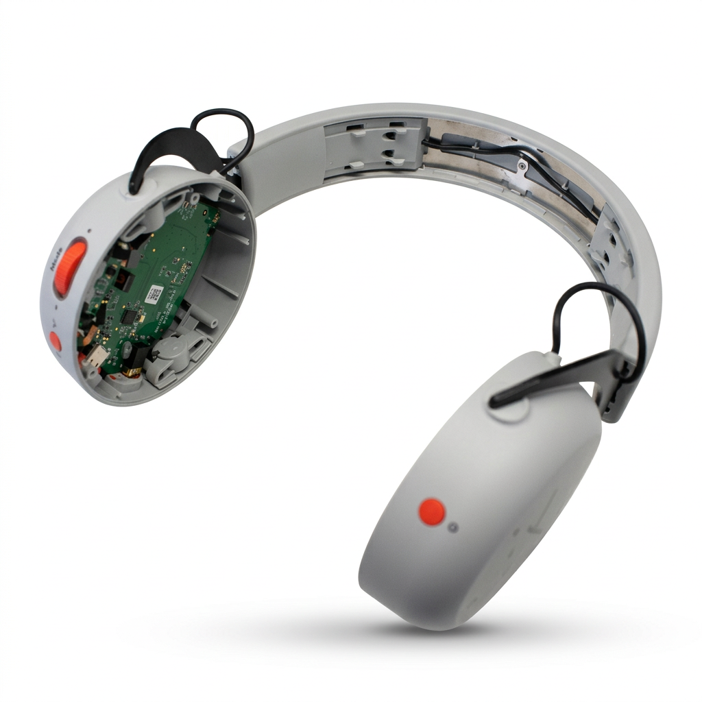 Headband completely grey including housing and circuit board - Original beyerdynamic Art. No. 1000813