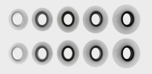 Eartips Set Cream (5 pairs) for Amiron 100 cream - Original beyerdynamic Art. No. 1001944